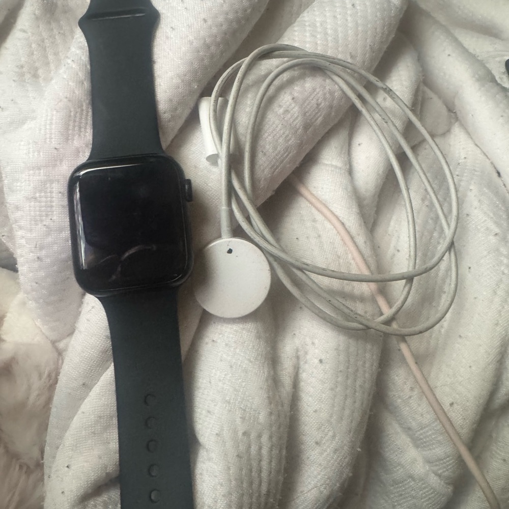 Black Smartwatch with Charger